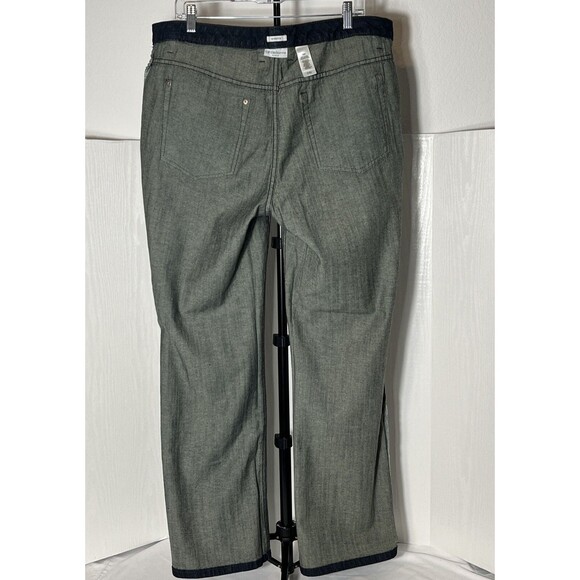 Liz Claiborne Embellished Pockets Denim Cotton Dark Wash Jeans Women’s Plus 16W - Picture 6 of 14